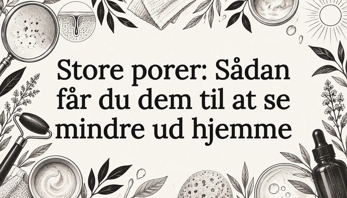 Håndtegnet titelkort med inspiration fra hudpleje