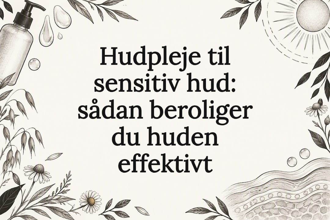 Dekorativ titelgrafik til sensitiv hud